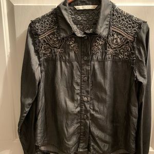 Zara sequined blouse